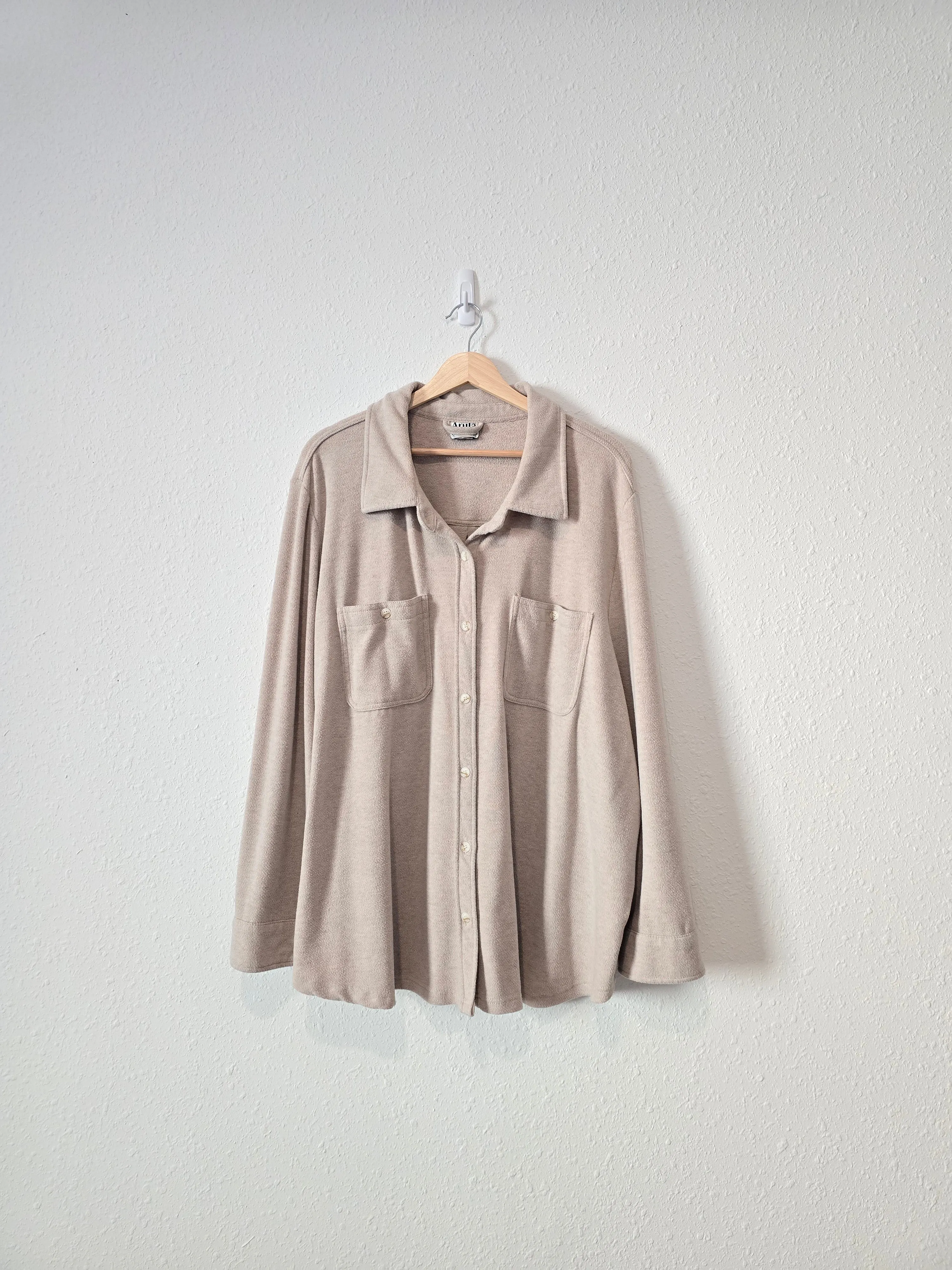 Arula Lightweight Fleece Shacket (3X)