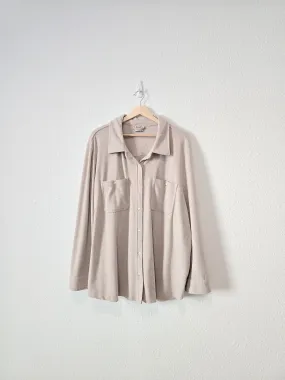 Arula Lightweight Fleece Shacket (3X)