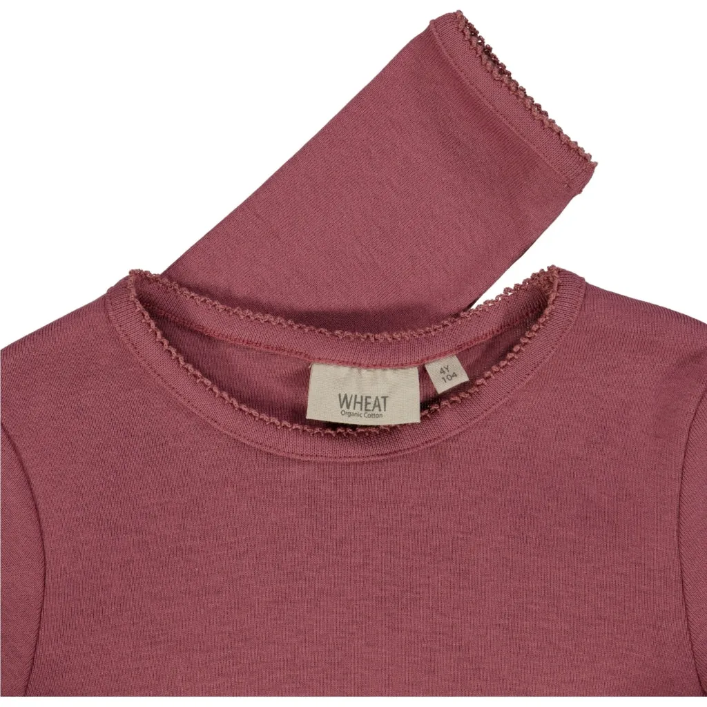 Basic Girl T-Shirt LS - rose brown
