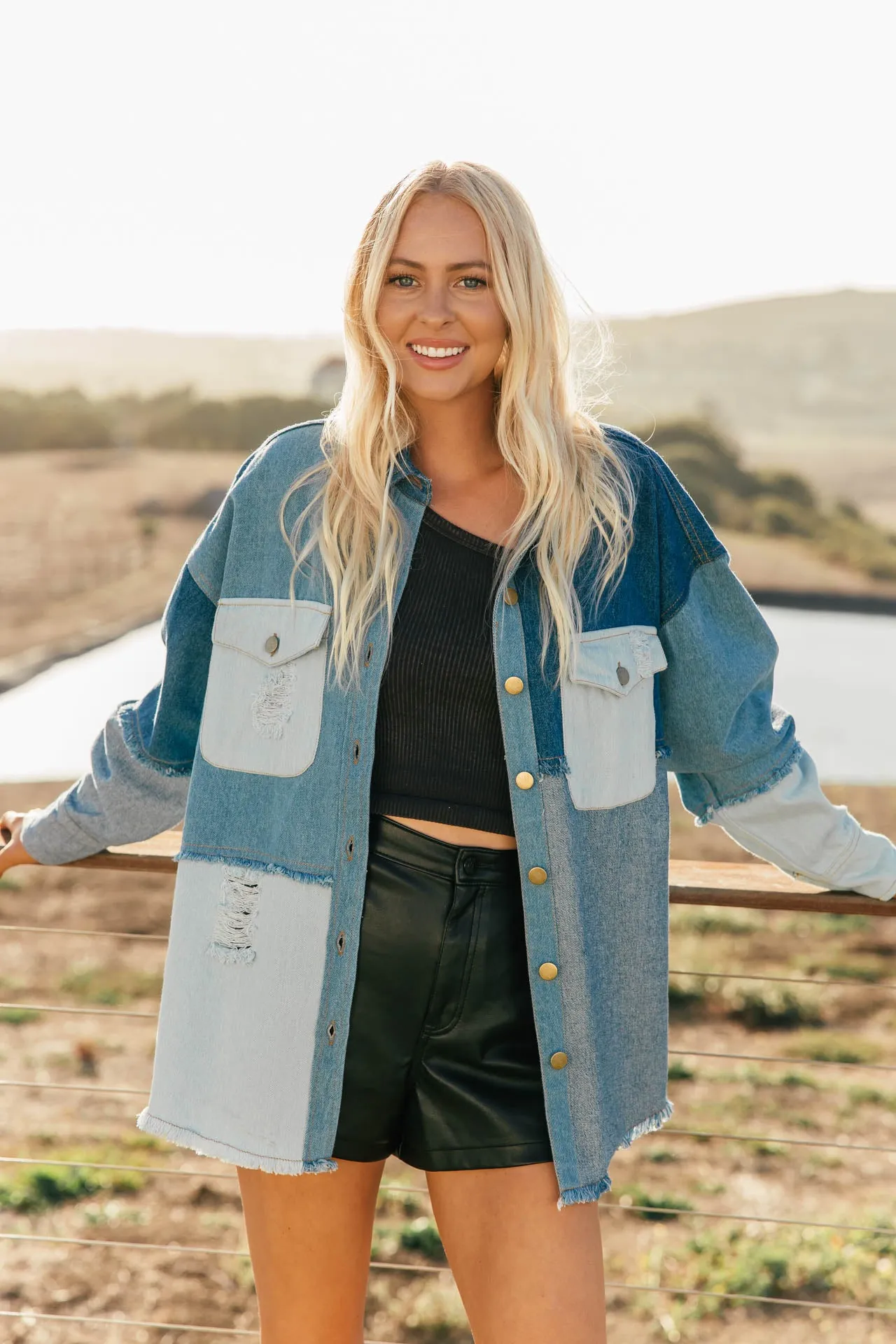 FINAL SALE!! The Bailey Denim Shacket