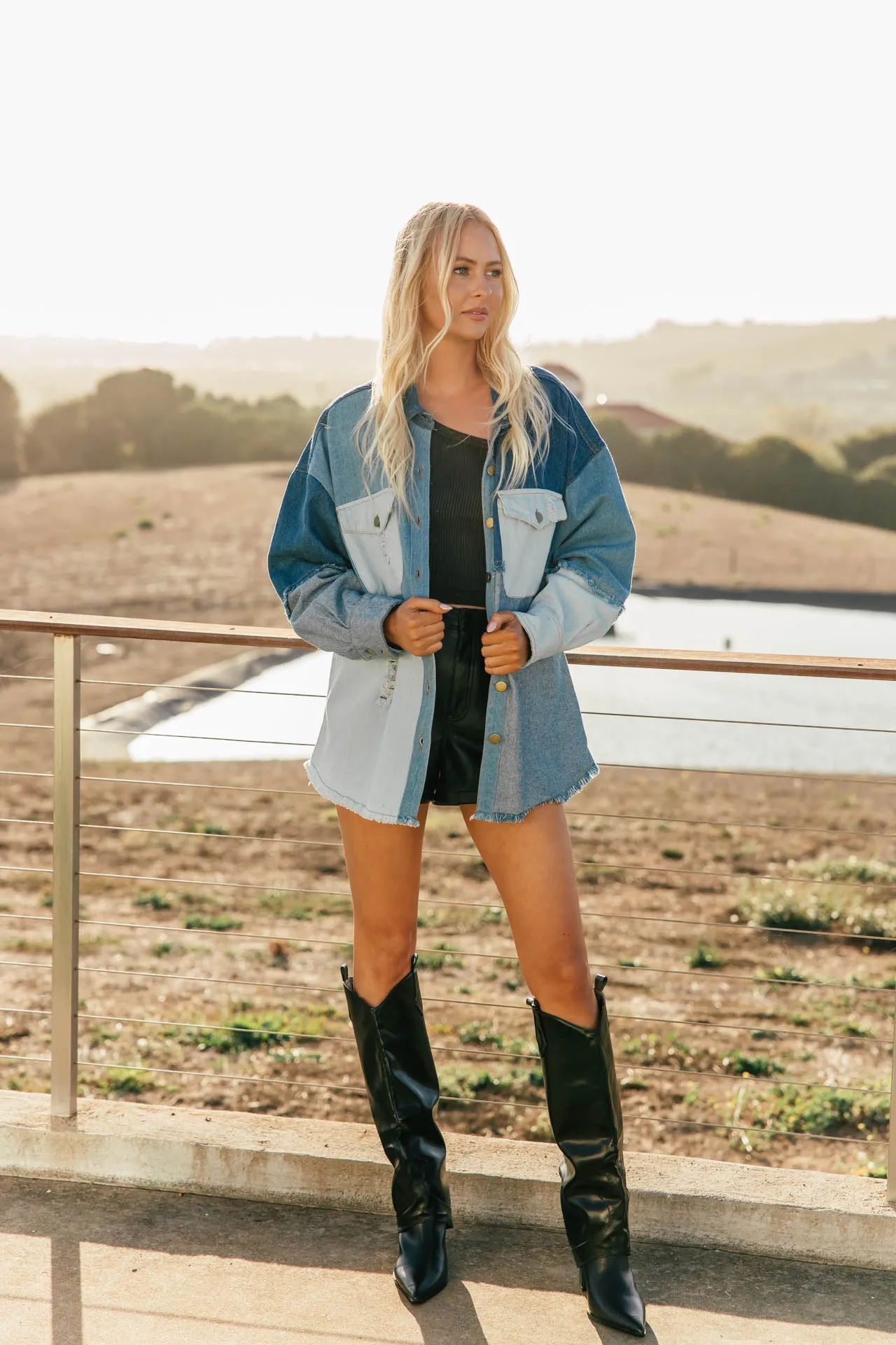 FINAL SALE!! The Bailey Denim Shacket