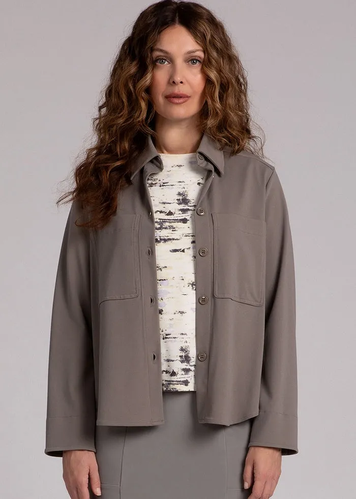 Sympli - Hepburn Shorty Shacket Light Ponte -SALE